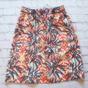 Zara Basics Red White Blue Skirt Sz Small